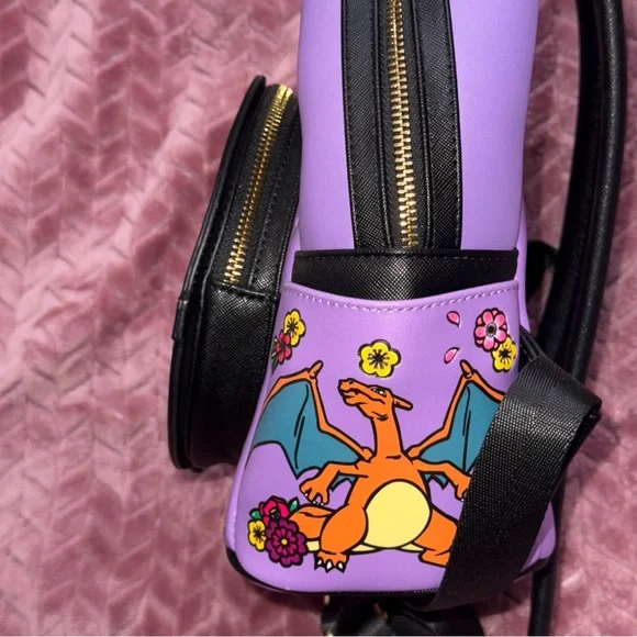 Loungefly Pokémon Gengar Floral Characters Mini Backpack - BoxLunch Exclusive - Picture 6 of 7